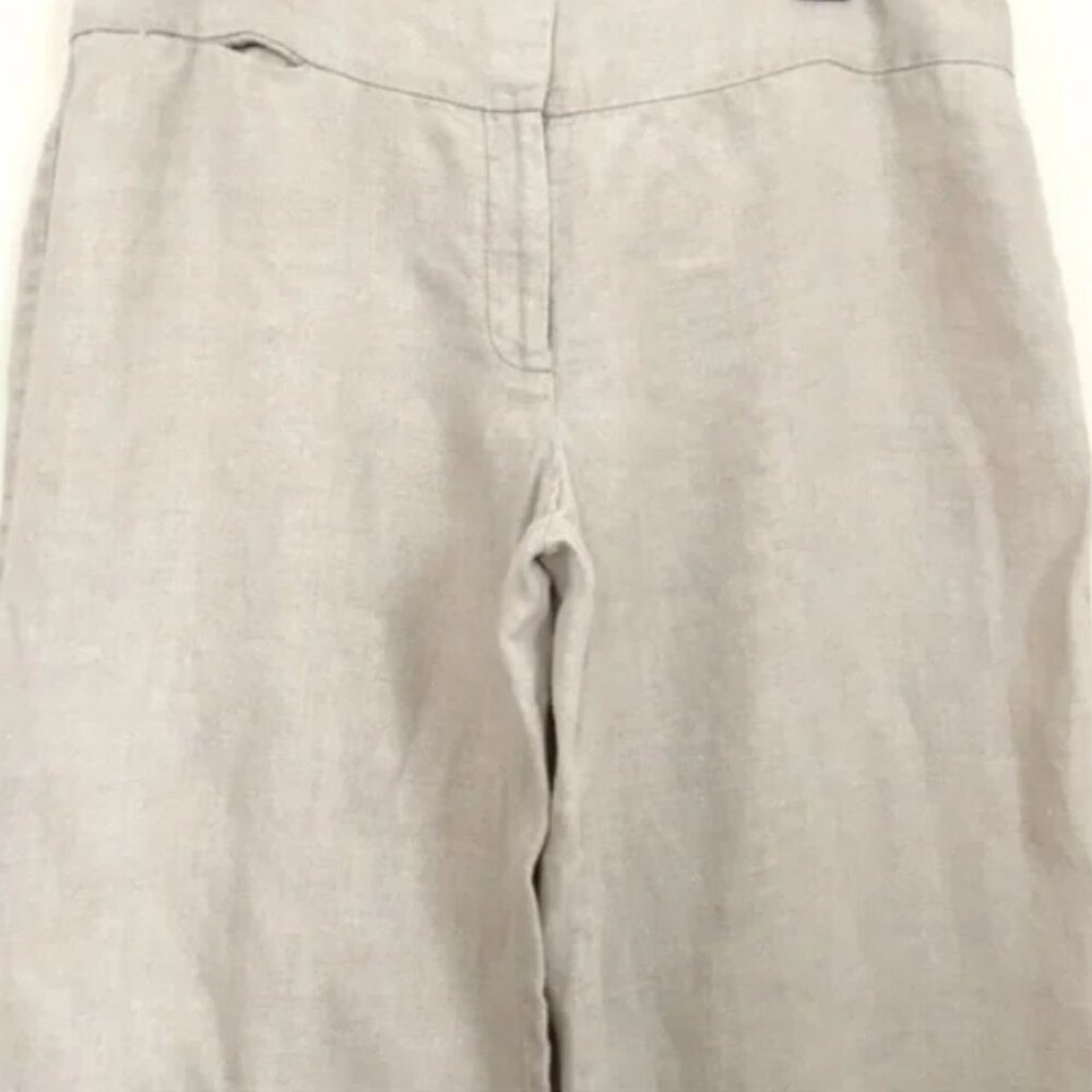 EUC Eileen Fisher Wide Leg Linen Pants - Picture 3 of 7